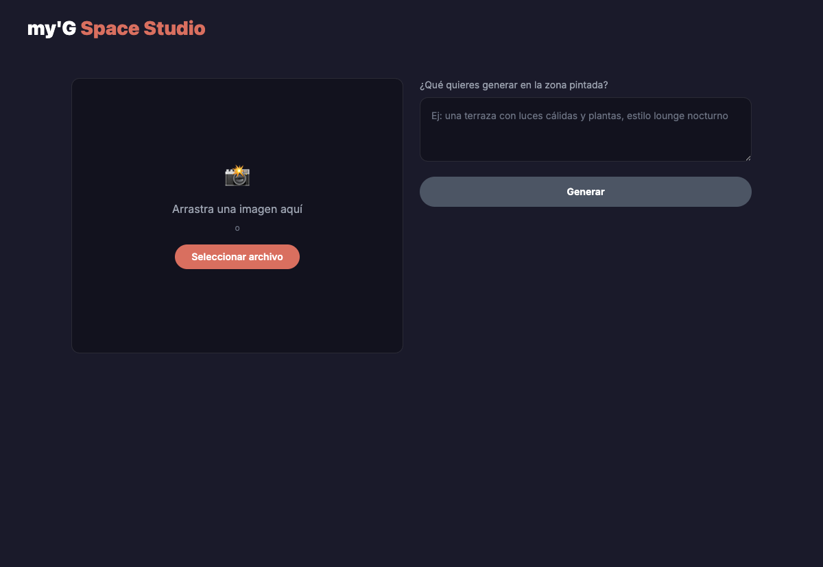 my'G Space Studio — sube tu espacio